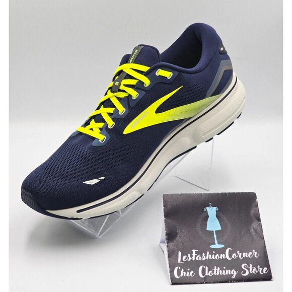 Brooks  Ghost 15 Men's Navy Blue Green Mesh Neutral Running Shoe Size 13 2843 - Picture 16 of 16